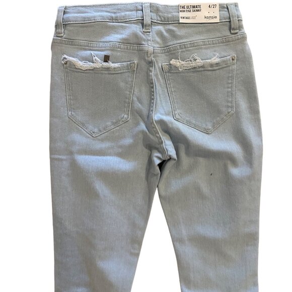 KENSIE Light Was Ultimate High Rise Skinny Jeans Size 4 NEW - Picture 4 of 4